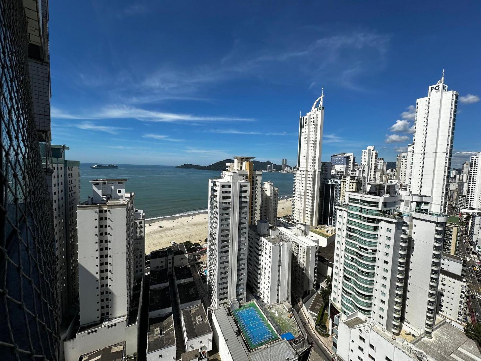 Ct01- Vista Mar| Telas Protecao| Churrasq, Garagem Balneário Camboriú Екстериор снимка
